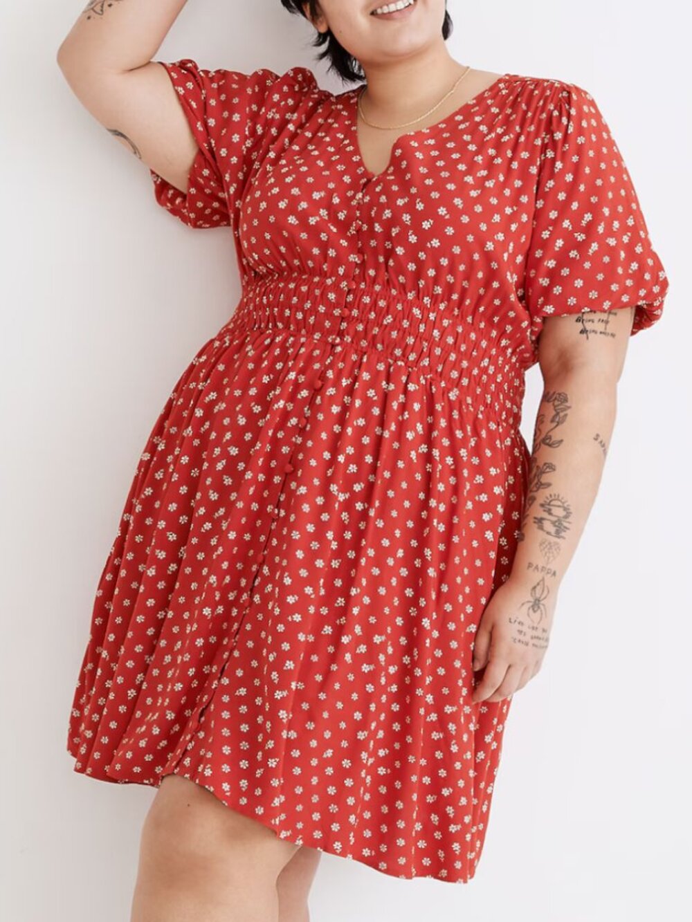 Madewell Sophia Mini Dress in Red Bandana Flower 2X